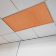 thumbnail image 1 of Burnt Orange Burlap Texture Fluorescent Light Covers, Farmhouse Vintage Orange Magnetic Light Covers for Ceiling Lights, Fluorescent Ceiling Shade Filters for Classroom Bedroom Office 4x2Ft x 1PCS, 1 of 8