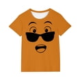 thumbnail image 1 of Burnt Orange Casual Tshirts for Kids Girl Boy Summer Fall Short Sleeve Graphic Cute Funny Plain Tops Shirts Kid 2026 Clothing Fashion Y2K 4 Years, 1 of 6