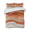thumbnail image 1 of Burnt Orange Coastal Summer Quilt Set Full Size,Soft Quilted Bedding Set with 2 Pillow Shams,Summer Beach Nautical Abstract Art Lightweight All Season Bedspread Coverlet for Bedroom 78"x90", 1 of 6