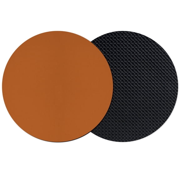 Burnt Orange Coasters Set of 2, Absorbent Coasters for Drinks, Fall Autumn Thanksgiving Farmhouse Solid Color Coaster for Desk Coffee Table Protection, Home Decor House Warming Gifts 4"