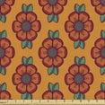 thumbnail image 1 of Ambesonne Burnt Orange Fabric by the Yard Upholstery, Blooming Foliage Leaf, 1 Yard, Multicolor, 1 of 4