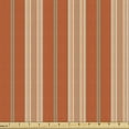thumbnail image 1 of Ambesonne Burnt Orange Fabric by the Yard Upholstery, Retro Themed Stripes, 2 Yards, Burnt Orange Tan, 1 of 4