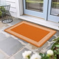 thumbnail image 1 of Burnt Orange Geometric Door Mat Indoor Outdoor, Country Greece Key Art Non Slip Welcome Mat with Rubber Backing, Absorbent Fabric Front Door Mats Entryway Rug for Home Patio Entrance 24"x36", 1 of 9