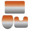 thumbnail image 1 of Burnt Orange Gray Ombre Bath Mat 3 Piece Bathroom Rug Set, Modern Gradient Abstract Art Non Slip Bath Rug Contour Mat and Toilet Lid Cover, Absorbent Shower Mats Soft Bath Rugs and Mats Sets, 1 of 8
