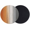 thumbnail image 1 of Burnt Orange Gray Ombre Coasters Set of 2, Vintage Farmhouse Wooden Absorbent Coasters for Drinks, Coaster for Bar Office Dining Coffee Table Accessories Decor, Non Slip Round Desk Coaster, 1 of 9