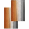 thumbnail image 1 of Burnt Orange Gray Ombre Kitchen Dish Towels for Drying Dishes Set of 2, Vintage Farmhouse Wooden Waffle Weave Microfiber Hand Tea Bathroom Towels Quick Dry & Absorbent Towel 15.7x23.6, 1 of 7