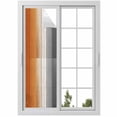 thumbnail image 1 of Burnt Orange Gray Ombre Window Privacy Film, Vintage Farmhouse Wooden Static Cling UV Sun Blocking Heat Control Window Tint Day and Night, Non-Adhesive One Way Windows Privacy Cover 17.7''x78.7'', 1 of 7