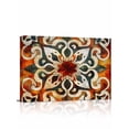 thumbnail image 1 of Burnt Orange Green Wall Art for Living Room, Canvas Picture Wall Decor for Bathroom Bedroom, Vintage Abstract Flowers Painting Artwork for Office Kitchen Hallway Dining Room Home Decorations 16"x20", 1 of 8