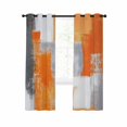 thumbnail image 1 of Burnt Orange Grey Blackout Curtains 84 Inches Long for Bedroom, Modern Oil Painted Abstract Art Thermal Insulated Room Darkening Black Out Window Curtain Panels Grommet Drapes for Living Room, 1 of 8