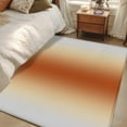 thumbnail image 1 of Burnt Orange Grey Ombre 2.7x5 Area Rugs, Modern Abstract Art Gradient Non-Skid Rubber Backing Large Rectangle Rugs - Living Room Bedroom Home Office, Indoor Floor Mat Carpets Washable Rug, 1 of 9
