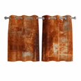 thumbnail image 1 of Burnt Orange Kitchen Curtains Short 54 Inch Length, Retro Oil Painting Modern Abstract Art Aesthetics Grommet Bedroom Living Room Curtains, Light Filtering Cafe Curtain Drapes 2 Panels Set 84''x54'', 1 of 9