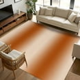 thumbnail image 1 of Burnt Orange Ombre 5x8 Area Rugs, Farmhouse Orange Gradient Modern Art Non-Skid Rubber Backing Large Rectangle Rugs - Living Room Bedroom Home Office, Indoor Floor Mat Carpets Washable Rug, 1 of 9