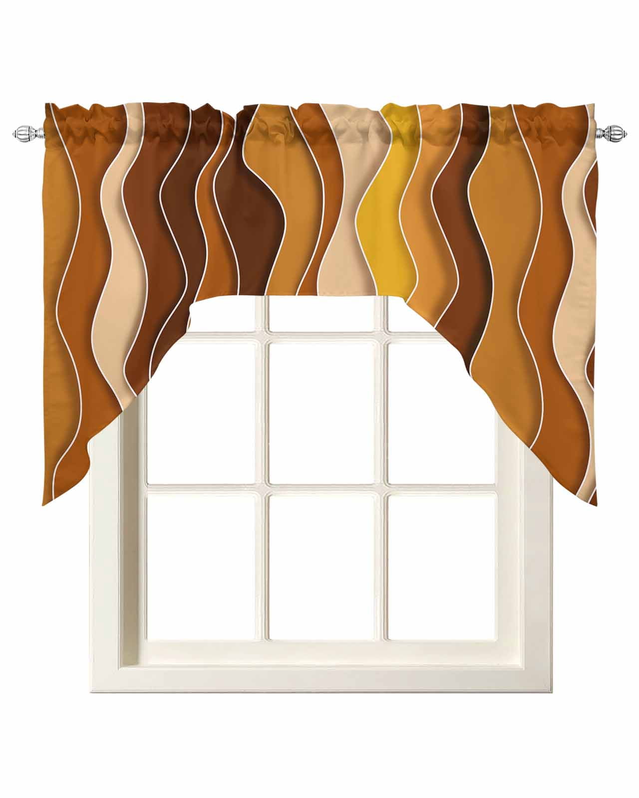 Tenda A Valance In Pizzo Semi-trasparente – Stile Country, Per Cucina O Caffè, Mantovana Elegante