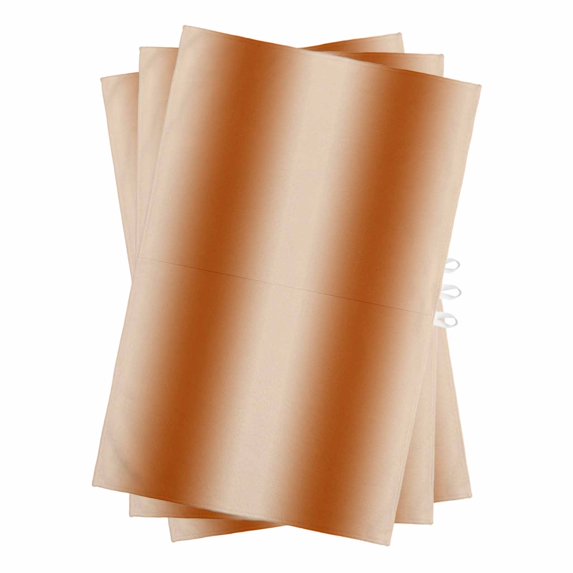 Burnt Orange Ombre Kitchen Towels Set of 3, Water Absorbent Dish Towel, Modern Abstract Art Farmhouse Gradient Decorative Hand Towels - Quick Drying Cloth for Cooking Baking, 18x28 Inch