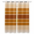 thumbnail image 1 of Burnt Orange Ombre Stripe Blackout Curtains 84 Inches Long for Bedroom, Farmhouse Striped Gradient Thermal Insulated Room Darkening Black Out Window Curtain Panels Grommet Drapes for Living Room, 1 of 8