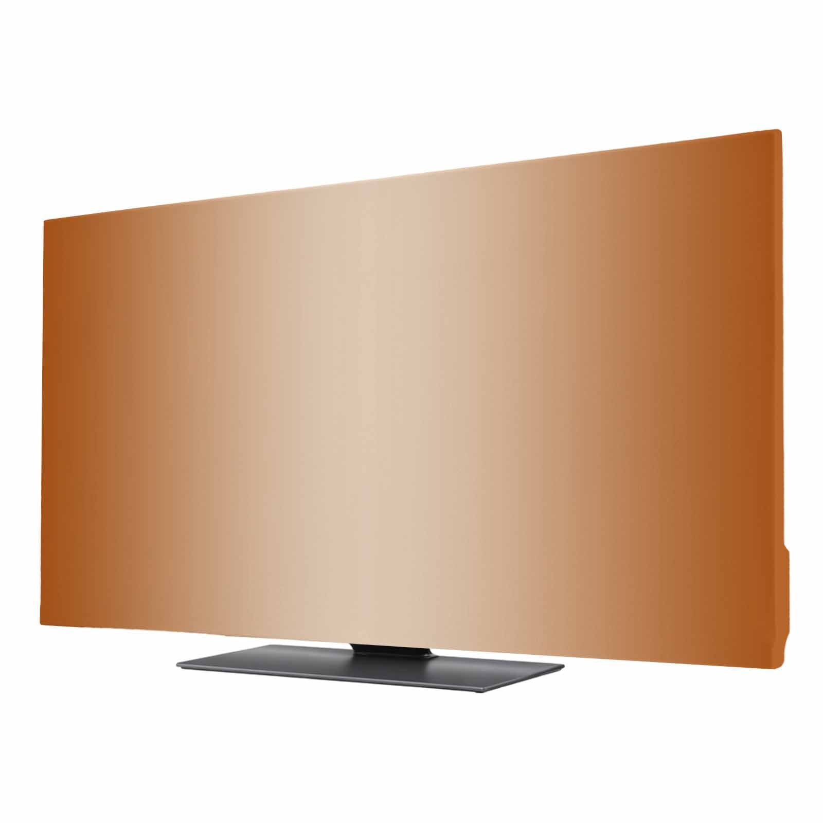 32 Inch Computer Cover Burnt Orange Ombre TV Cover for 32 Inch Screen, Stretch Fabric ...