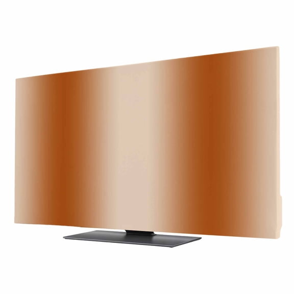 Burnt Orange Ombre TV Dust Cover 24 Inch, Gradient Color Computer Monitor Cover Dustproof Stretchable Indoor TV Screen Protector for LED LCD Universal Monitors