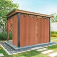thumbnail image 1 of Burnt Orange Outdoor Curtains for Patio, Modern Solid Color Sunshade Privacy Drapes Grommet Waterproof Outside Curtains for Porch/Cabana/Balcony 54"x 84", 1 Panel, 1 of 9