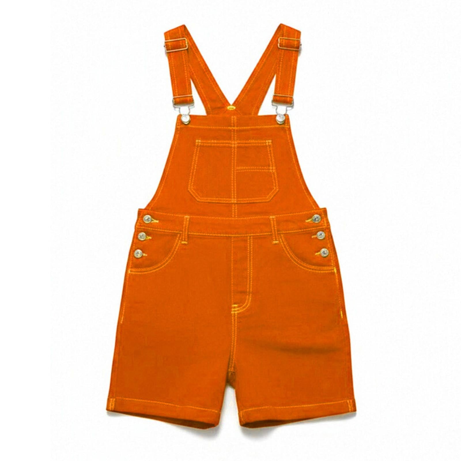 Burnt Orange Overall Western Wild Cargo Casual Bib Pants Shortalls for ...