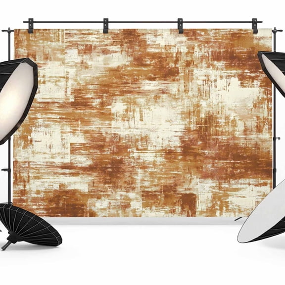 Burnt Orange Photography Backdrop 7x5FT, Modern Abstract Gradient Orange Geometric Texture Photo Backdrops, Background for Photography Studio Photo Studio Background, Back Drop for Photoshoot