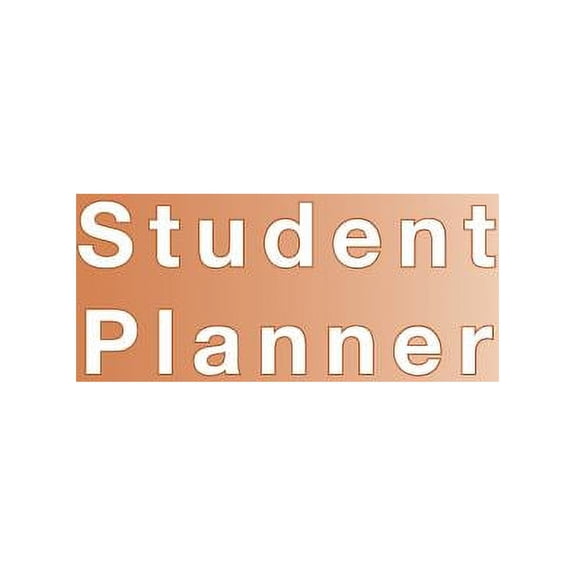Burnt Orange Planner, Agenda, Organizer for STUDENTS, (undated) large 8.5 x 11, Weekly View, Monthly View, Yearly View (Paperback)