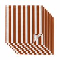 thumbnail image 1 of Burnt Orange Stripe Cloth Napkins, Farmhouse Striped Abstract Art Washable and Reusable Dinner Napkins Set of 8, Table Napkin for Kitchen Party Birthday Wedding Hotel Housewarming 20"x20", 1 of 8