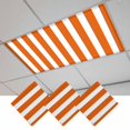 thumbnail image 1 of Burnt Orange Striped Fluorescent Light Covers, Thanksgiving Orange White Stripes Magnetic Light Covers for Ceiling Lights, Fluorescent Ceiling Shade Filters for Classroom Bedroom Office 4x2Ft x 3PCS, 1 of 8