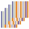 thumbnail image 1 of Burnt Orange Striped Kitchen Dish Towels for Drying Dishes Set of 4, Farmhouse Thin Line Modern Abstract Art Waffle Weave Microfiber Hand Tea Bathroom Towels Quick Dry & Absorbent Towel 12x12, 1 of 7