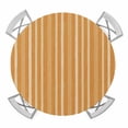 Burnt Orange Striped Round Table Cover, Minimalism Stripes Modern ...