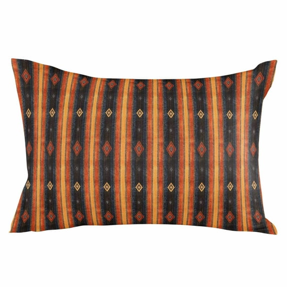 Burnt Orange Striped Throw Pillow Cover 12 x 20 Inch Decorative Pillow Cover Modern Southwest Geometric Lumbar Pillowcase Seasonal Rectangle Cushion Case for Couch Sofa Bed Living Room