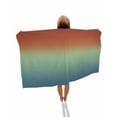 thumbnail image 1 of Burnt Orange Teal Ombre Beach Towels Oversized Super Absorbent, Modern Abstract Art Aesthetics Lightweight Bath Towel Quick Dry Sets For Bathroom/Pool/Rv Camping/Beach Play/Gym Room/Picnic 23"x47", 1 of 8