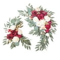 thumbnail image 1 of Burnt Orange Wedding Arch Flowers (Set of 2) - Artificial Fall Floral Swags for Wedding Ceremony Decor, Welcome Sign Backdrop, Reception Arch Decoration, 1 of 5