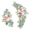 thumbnail image 1 of Burnt Orange Wedding Arch Flowers (Set of 2) - Artificial Fall Floral Swags for Wedding Ceremony Decor, Welcome Sign Backdrop, Reception Arch Decoration, 1 of 5