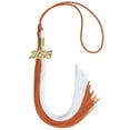 thumbnail image 1 of Endea Graduation Burnt Orange/White Graduation Tassel with Gold Date Drop, 1 of 9