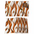 thumbnail image 1 of Burnt Orange White Moire Placemats Set of 4, Modern Abstract Art Placemats for Dining Table, Place Mats for Kitchen Tabletop, Waterproof Wipeable Dining Table Mats Set, 1 of 9