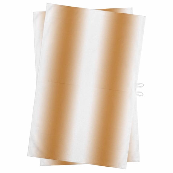 Burnt Orange White Ombre Kitchen Towels Set of 2, Water Absorbent Dish Towel, Modern Abstract Art Farmhouse Gradient Decorative Hand Towels - Quick Drying Cloth for Cooking Baking, 18x28 Inch