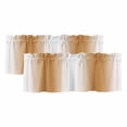thumbnail image 1 of Burnt Orange White Ombre Valances for Windows, Decorative Rod Pocket Window Valance Curtains, Modern Abstract Art Farmhouse Gradient Short Curtain Drapes for Living Room, 2 Panels, 60" W x 18" L, 1 of 8