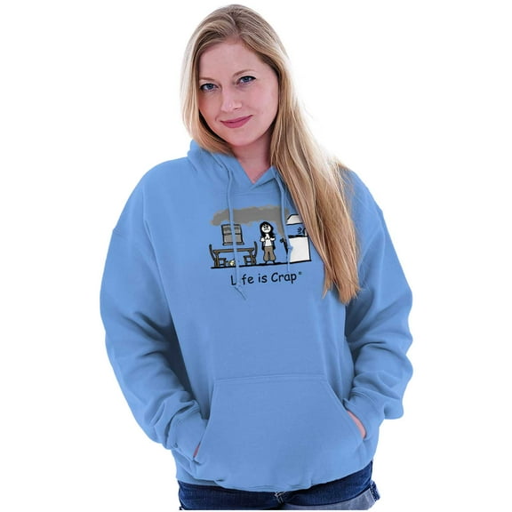 Burnt Oven Funny Cooking Baking Women Plus Size Graphic Pullover Hoodie Brisco Brands 3X