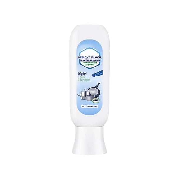 Burnt Pan Bottom Stain Remover Cream, Heavy Duty Carbon & Rust Cleaner Paste, Multi-Purpose Cookware Degreaser for Stainless Steel Pot, Iron Pan, Kitchen Greasy Stain Cleaning