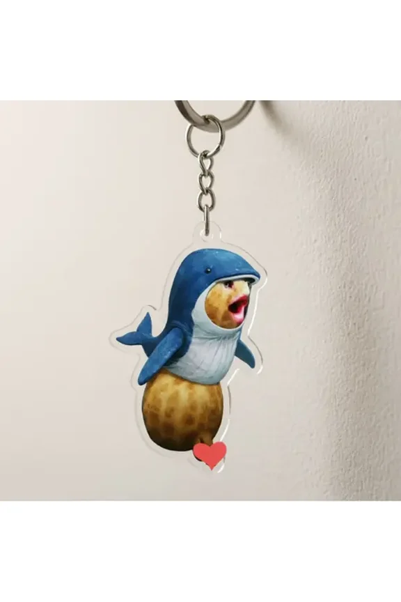 Burnt Peanut Keychain, Funny Gaming Internet Meme Asthetic, Bungulator Keychain, Gift For Gamer