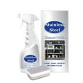 thumbnail image 1 of Burnt Stain Kitchen Cleaner With Stainless Steel Polish, Powerful Formula And Included Sponge For Pot Bottom, Stove Top And Sink Cleaning, 300Ml Bottle, 1 of 6