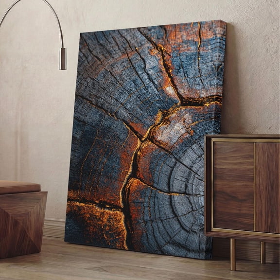 Burnt Timber Texture Poster, Unframed Paper Poster 8x10in