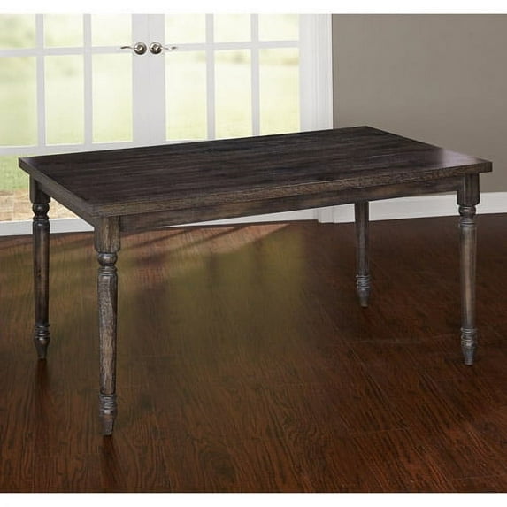 Burntwood Dining Table, Weathered Grey