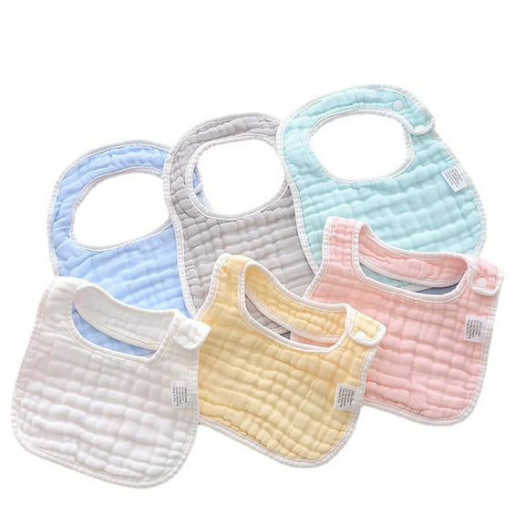 Burp Cloth Bib Baby Cotton Bibs Comfortable Adjustable Button Bibs Drooling Bibs Skin Friendly Toddler Nursing Bib