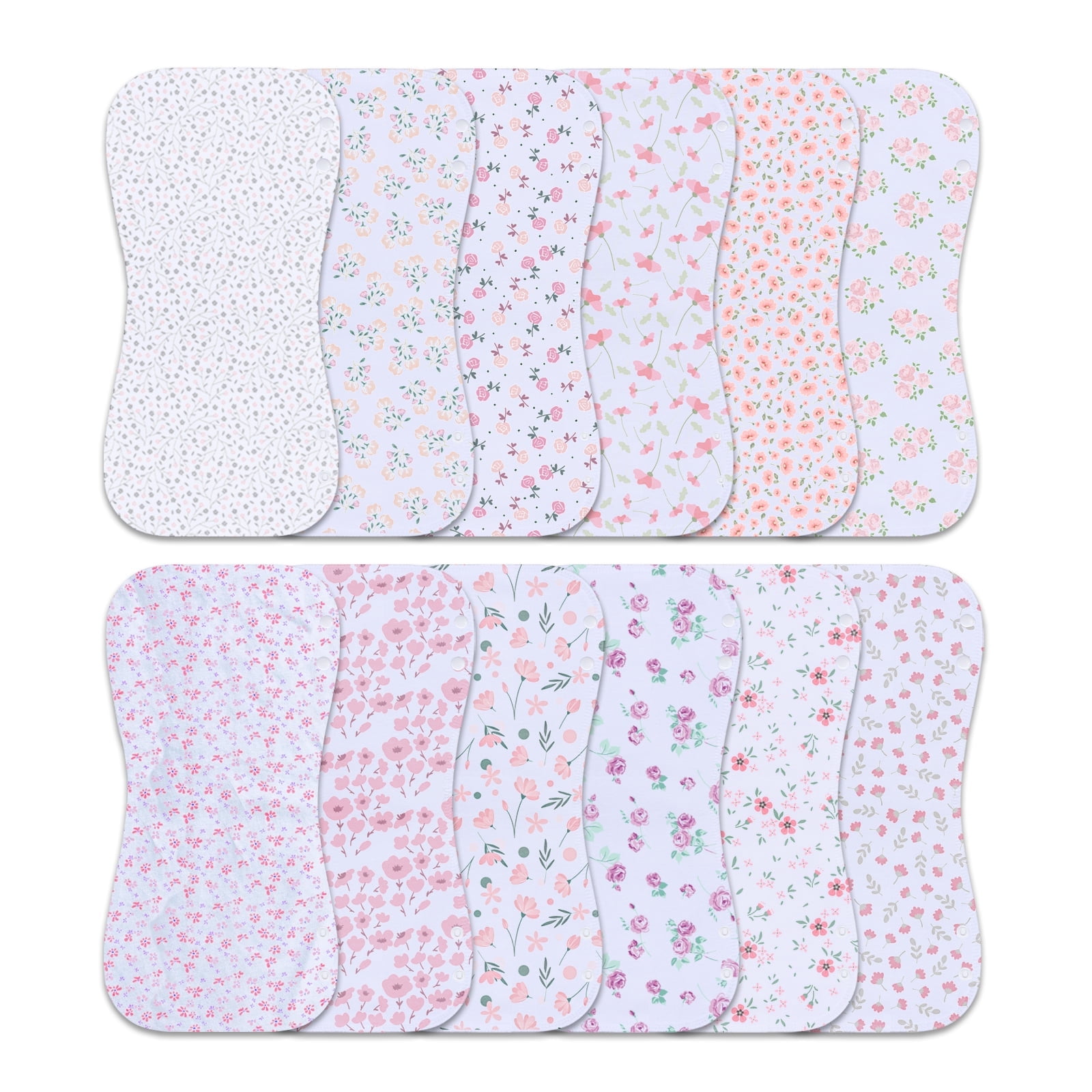 Mama’s Mini Me Baby Bib & Burp Cloth Set – 100% Terry Cotton, Adjustable Snap, Stain Protecting For Toddlers & Infants