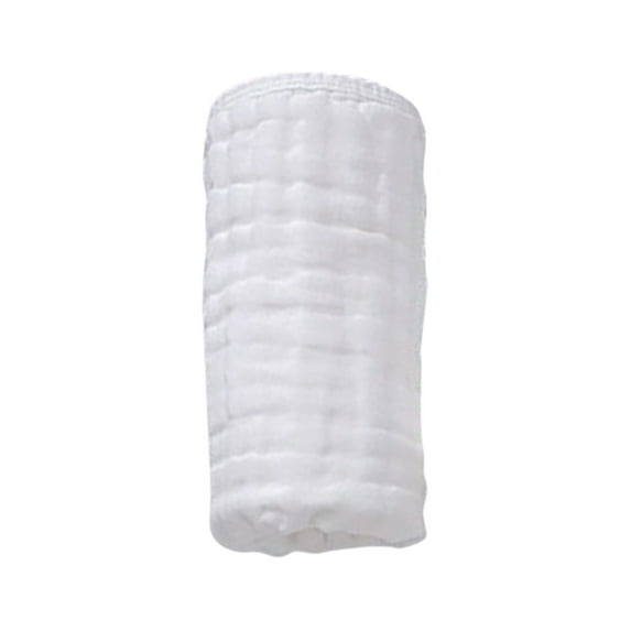 Burp Cloths Cotton Muslin Soft Absorbent Multipurpose Nursing Cover Drool Bibs for Newborn Infant Boys Girls Breastfeeding Changing Pad Cover - 1Pcs (10X20In) White