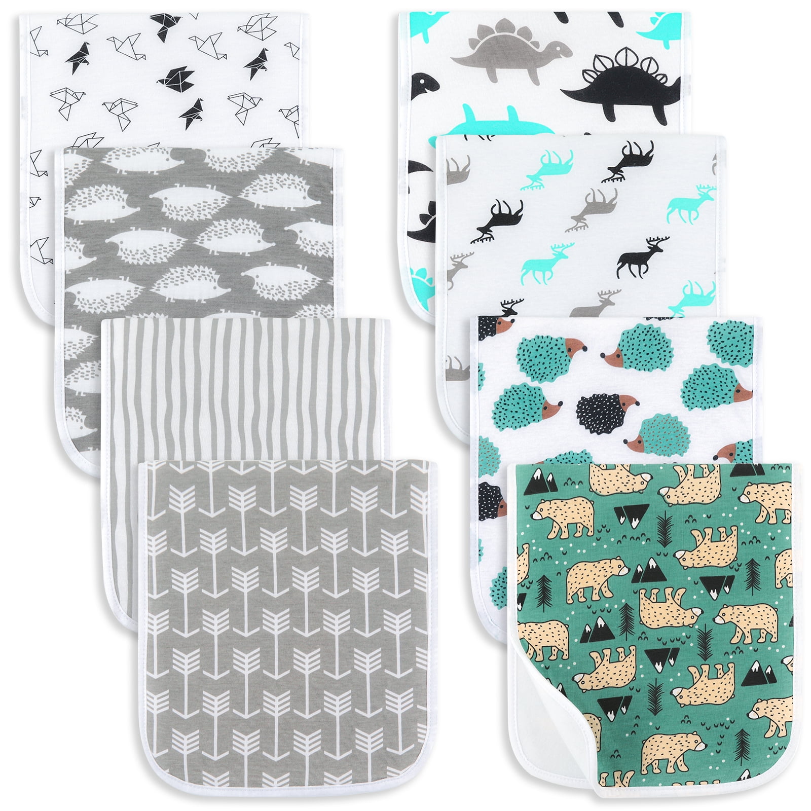 Burp Cloths Large Size Super Absorbent and Soft Baby Spit Up Burping