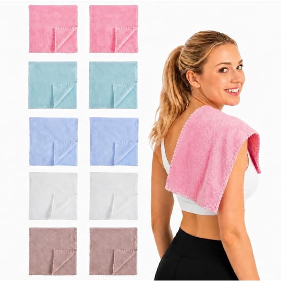 ChicCharm Baby Burp Cloths, 10 Pack Large 20''x10'' Ultra Soft Absorbent Burping Rags for Newborn Boys Girls