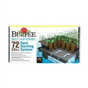 Burpee 72-Cell Self-Watering Greenhouse Kit, Indoor Growing System, Comes with 72 pellets