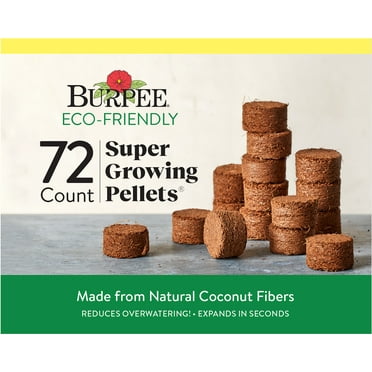 Burpee 72-Cell Super Growing Pellets,  For indoor seed starting, fits all Burpee Seed starting trays